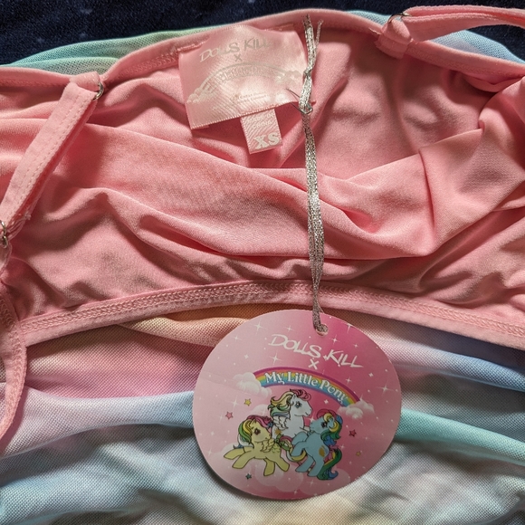 HTF Dolls Kill × My Little Pony Spreading Kindness Mesh Dress 🌈 - Picture 8 of 11